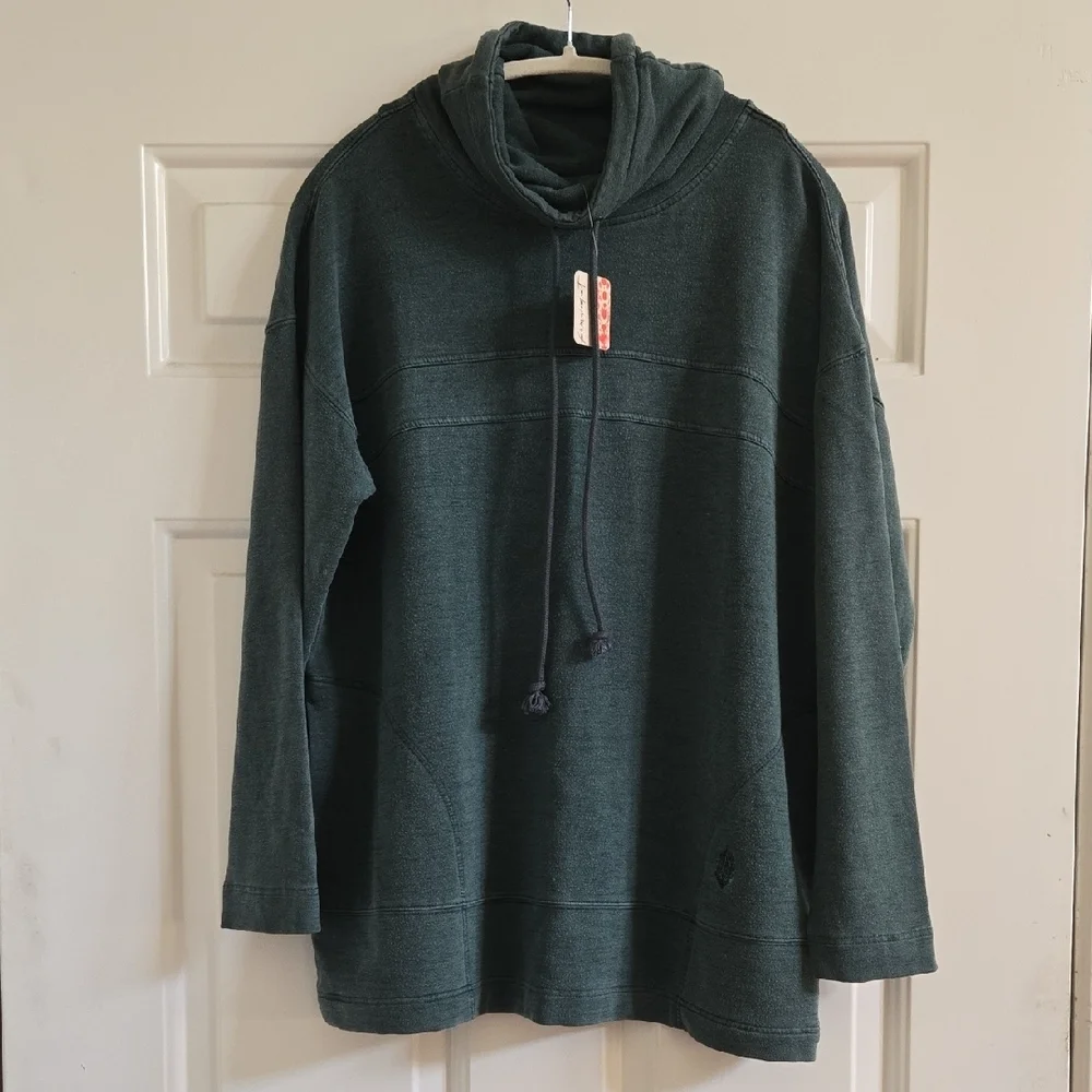 Free People Movement 'Ready To Go' Sweater Evergreen Women's Medium NWT